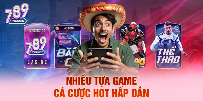 Nhiều tựa game cá cược hấp dẫn tại five88